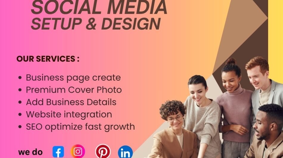 Create and set up all social media accounts and your business pages