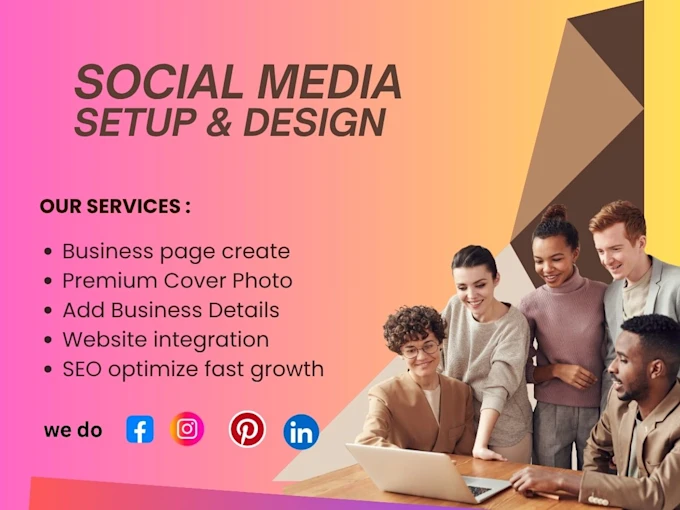 I will create and set up facebook business page, instagram, and all social media accounts