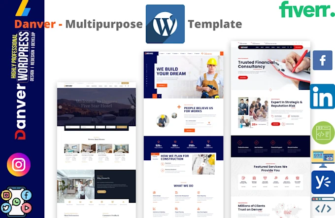 I will build wordpress website, wordpress blog, website development