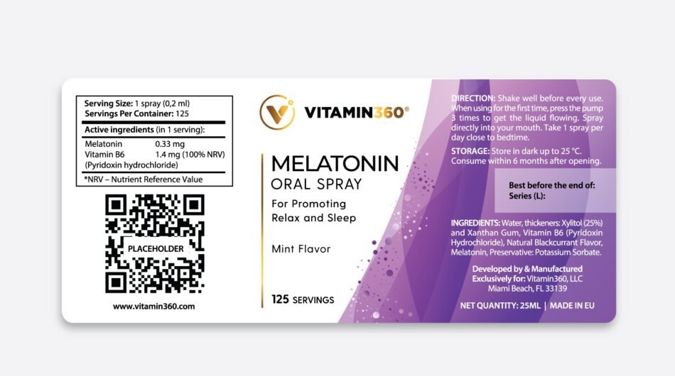Professional supplement label design