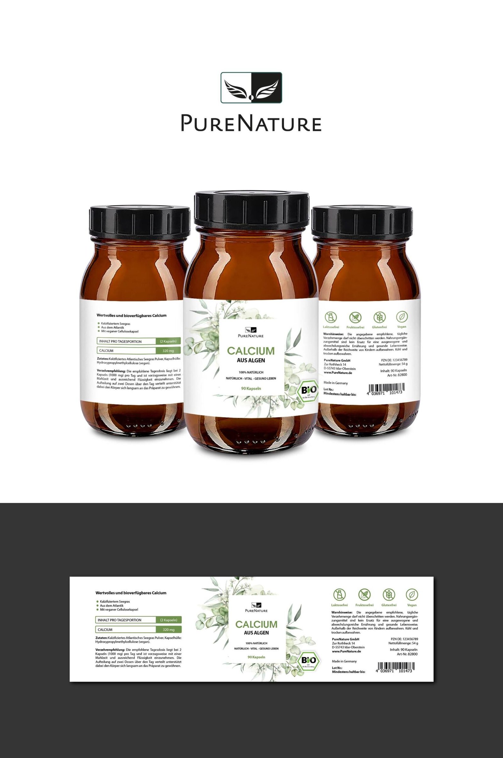 Make a professional supplement label design