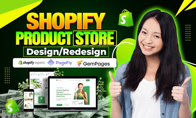 I will be your shopify developer, redesign shopify, liquid, dropshipping store