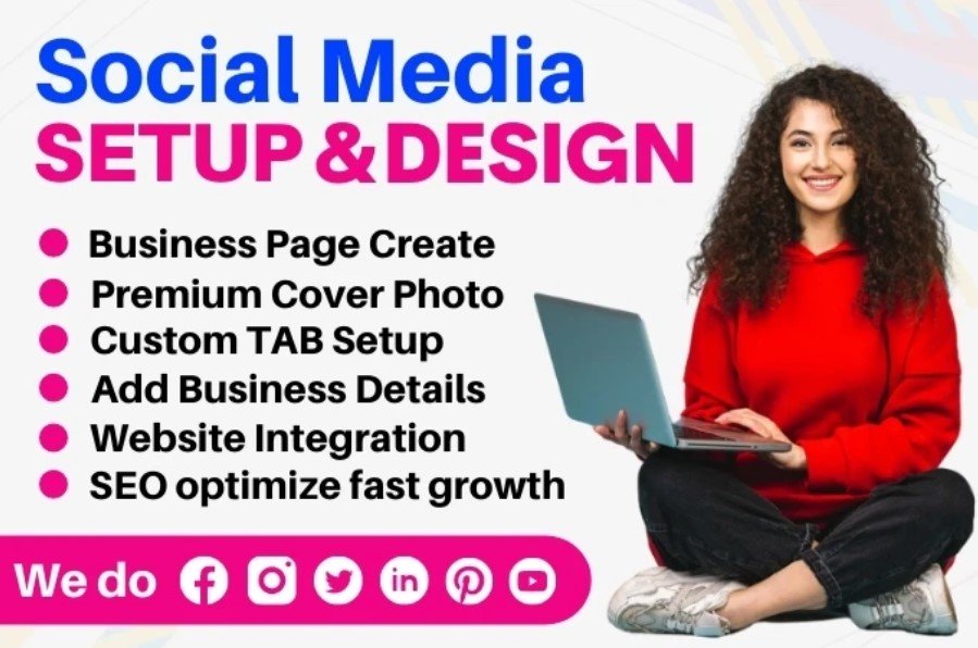 I will create and set up facebook business page, instagram, and all social media accounts
