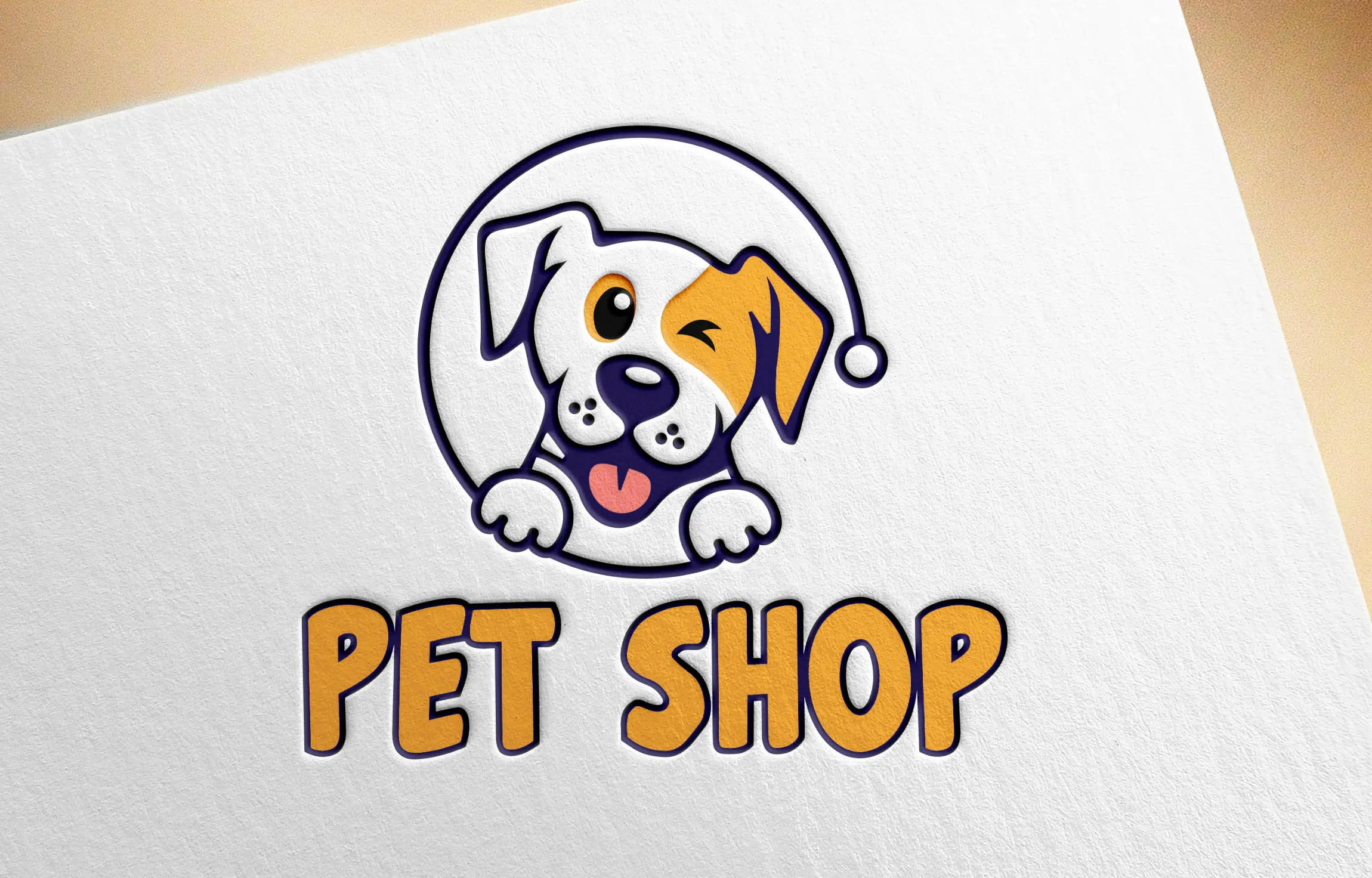 I will make minimalist pets, cat, dog and animal supply logo design
