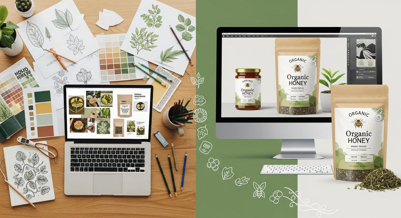 How To Create Organic Product Packaging or Label Design