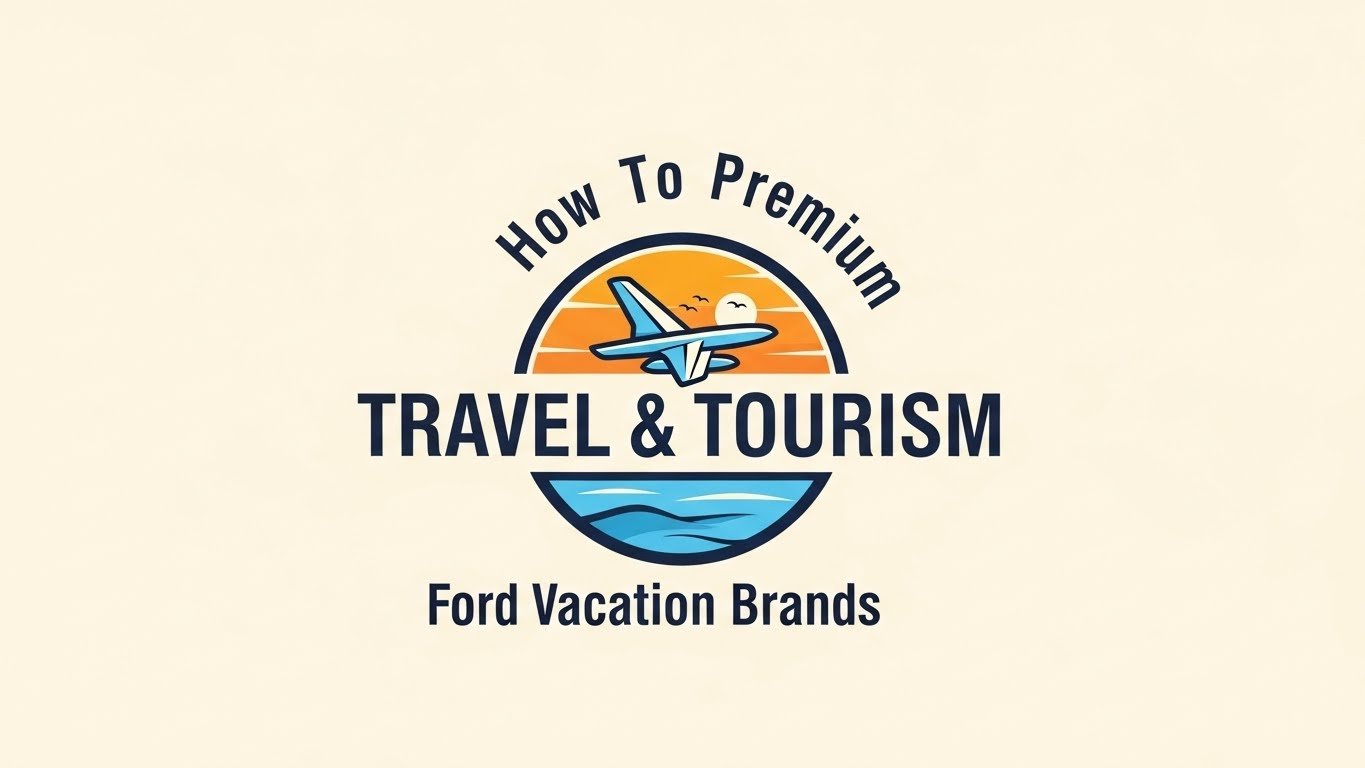 How To Create Premium Travel & Tourism Logo Design for Vacation Brands | Logo Design Tutorial