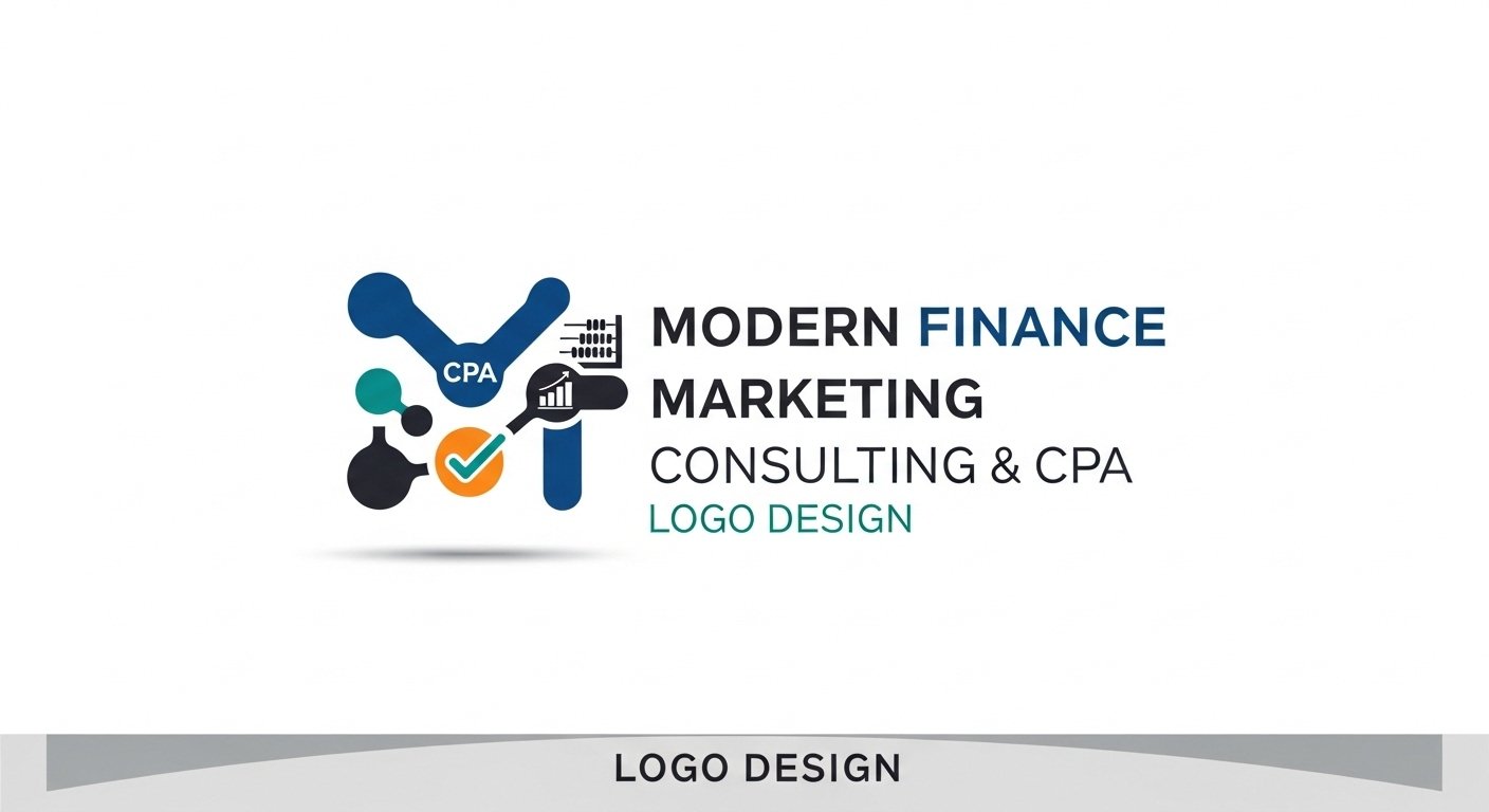 How To Do Modern Finance Marketing Consulting & CPA Logo Design