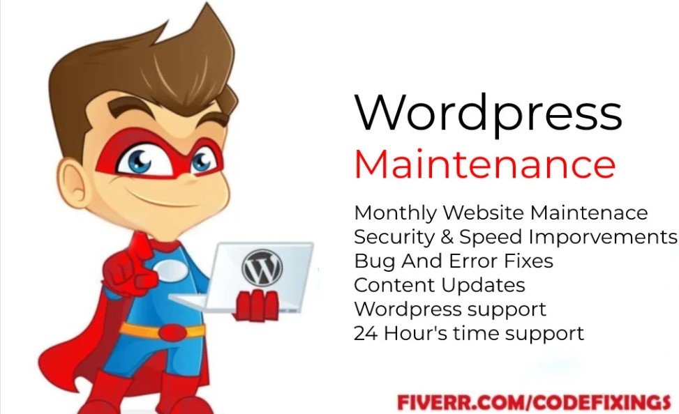 I will provide WordPress maintenance, support, and help