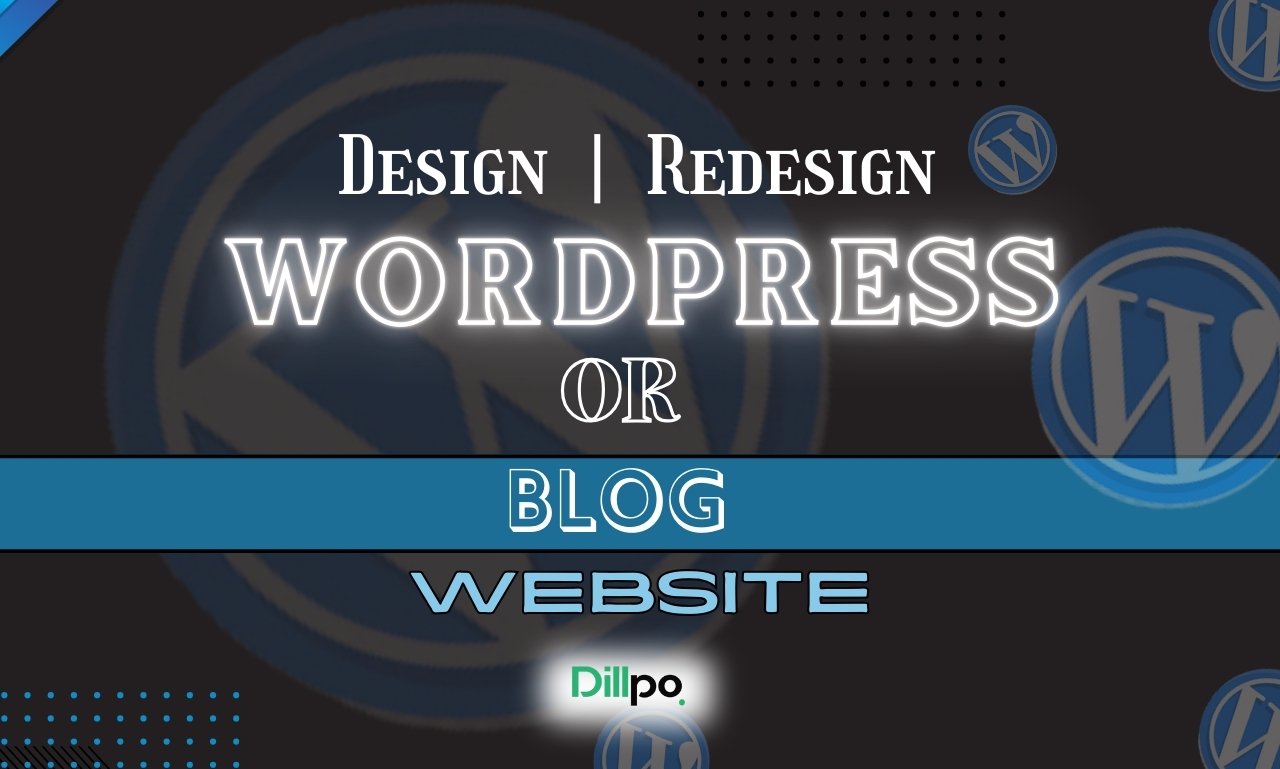 I will build a professional WordPress website or blog with modern design