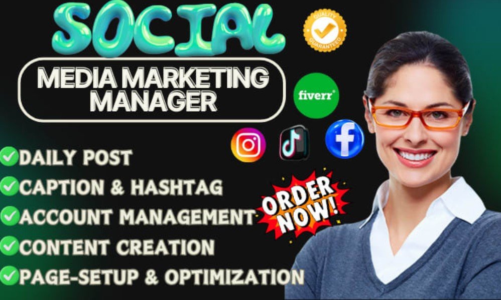 I Will Be Your Social Media Marketing Manager & Content Creator